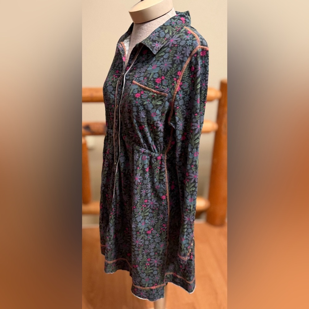 natural life Christa Knit Cotton Mini Dress - Drawn Garden - size Small - Picture 5 of 12